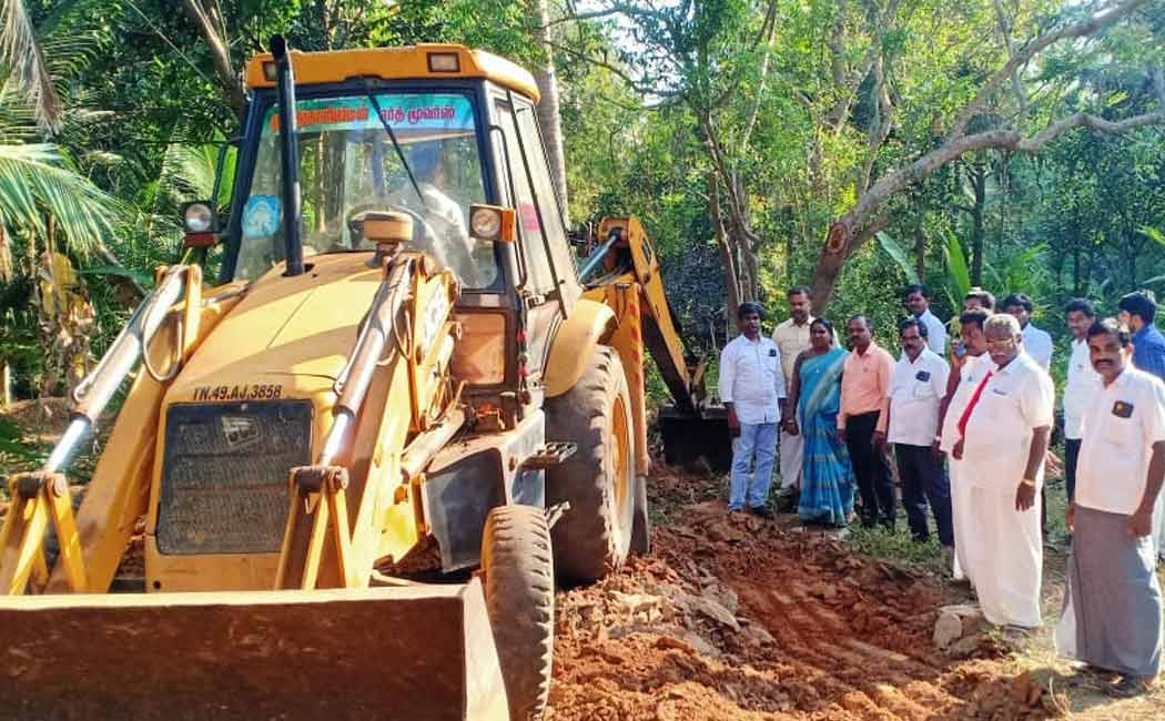 Revenue Commissioner constructed road single day town that has no roads many years