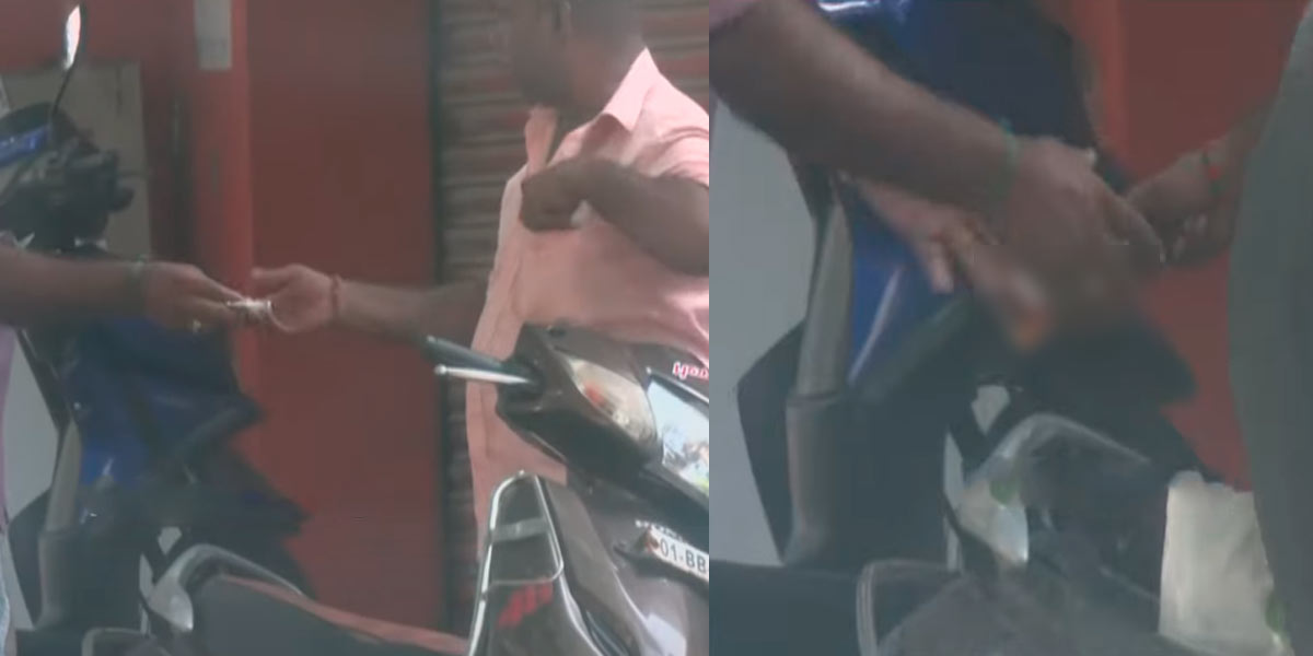 liquor sales on scooters; A video that goes viral