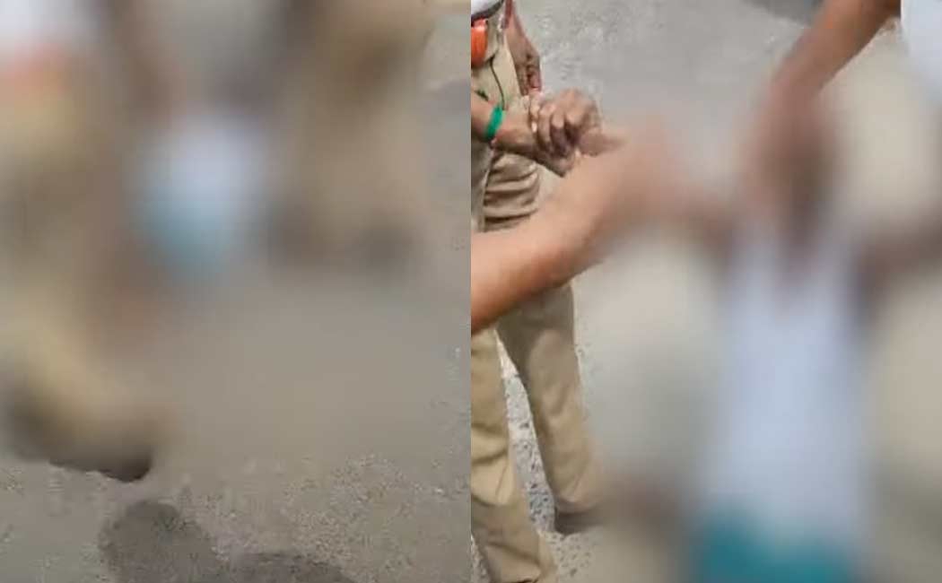 The man who fell half-naked in front of the bus caused a stir