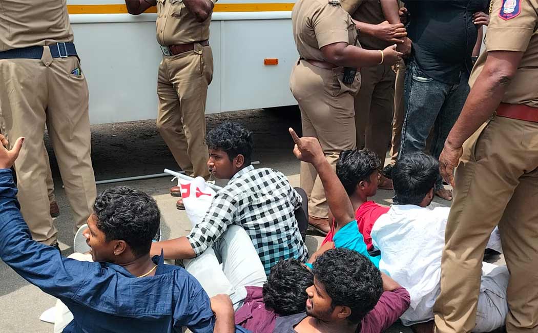 struggle against police who strip-searched a Tanjore student from his graduation ceremony
