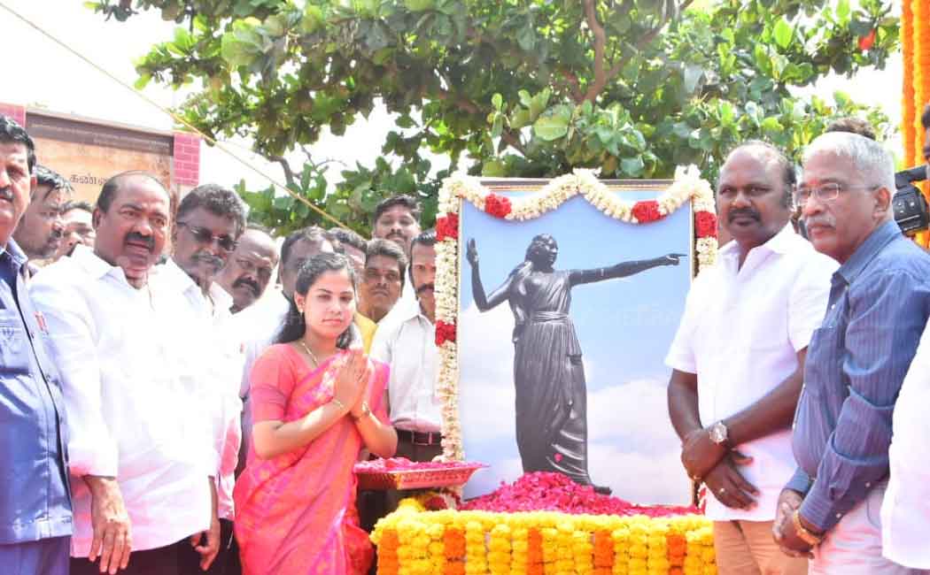 Government pays homage to Kannaki idol