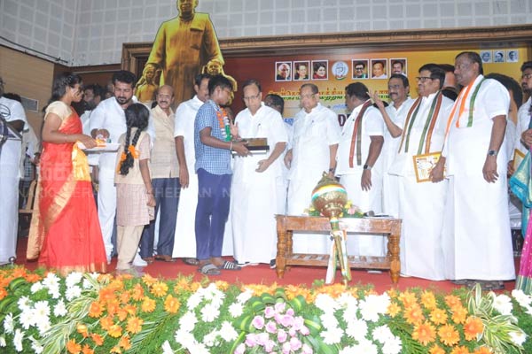 Honored with awards at Kamaraj birthday function!
