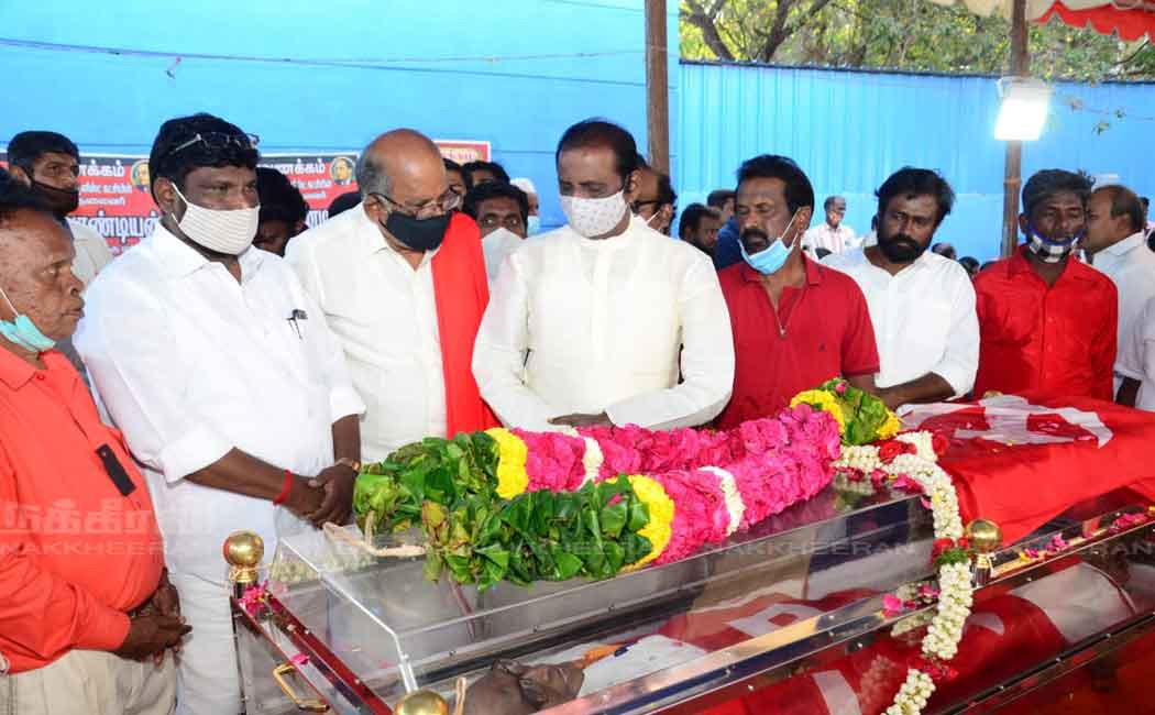 various political leader pay tribute to pandian communist party
