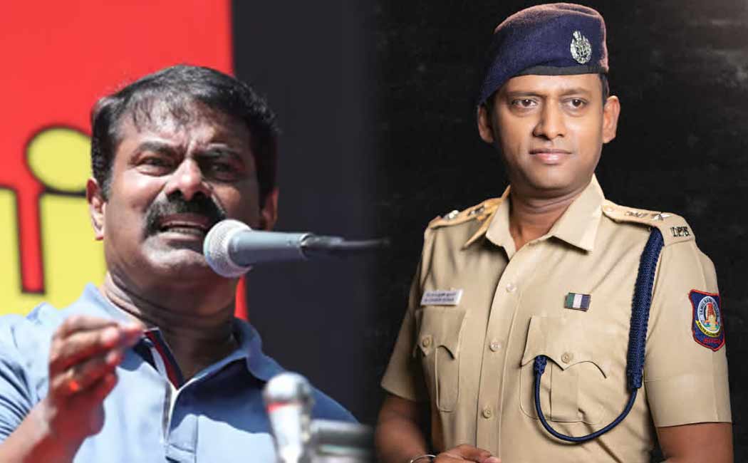 S.P. Varunkumar Notice for Seeman who defamed TN Police on public platform