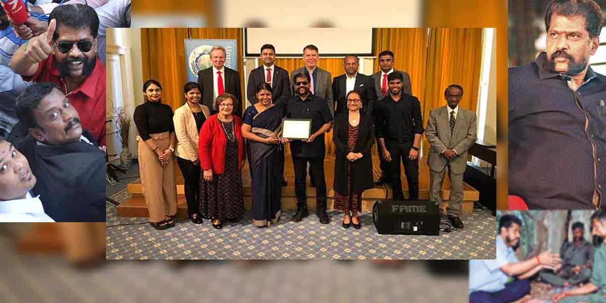 "I consider this award to be an honor bestowed on the entire Tamil community," he said. Udayanesan Greetings