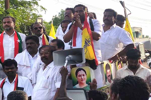 AIADMK campaign in Sivaganga constituency