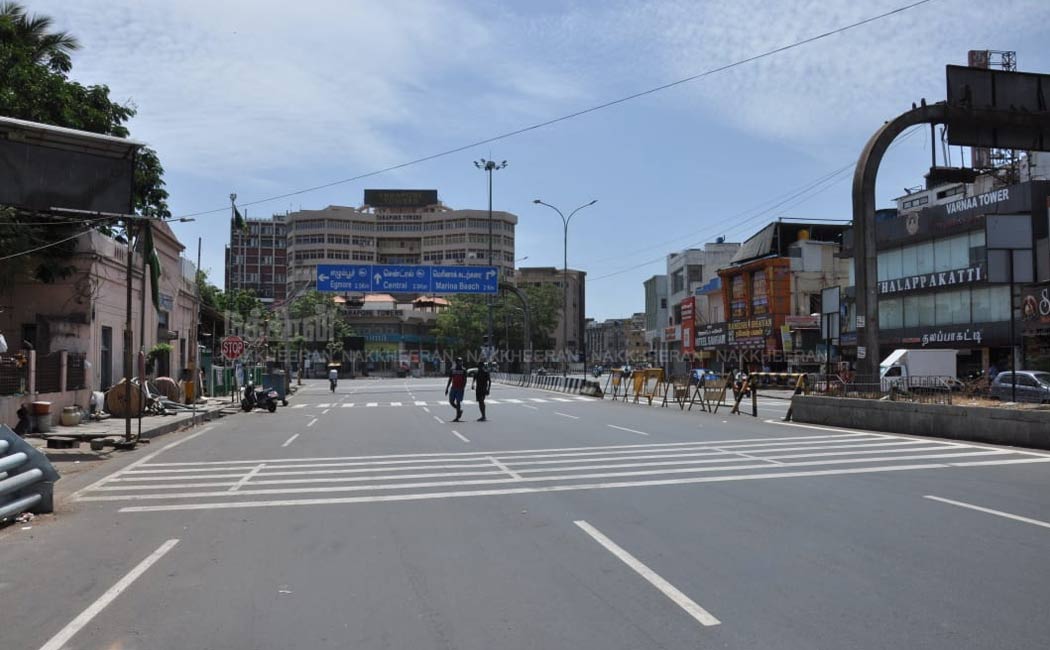 lockdown chennai roads