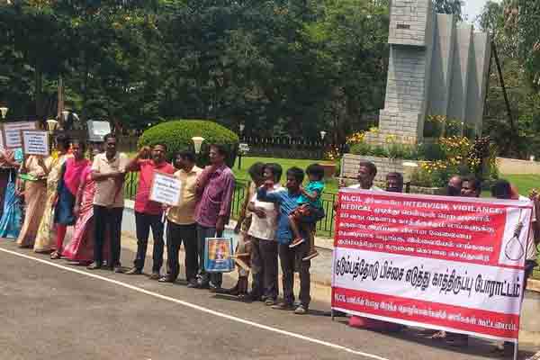 Struggle for work for the heirs of the dead in the NLC!