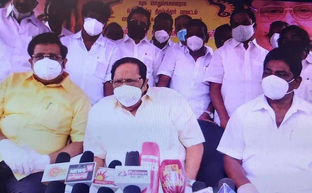 DMK duraimurugan press meet