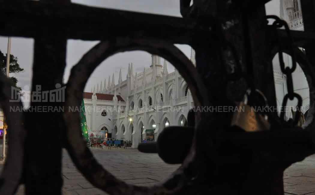 Santom Church, Thiruvallikkeni Parthasarathy Temple closed