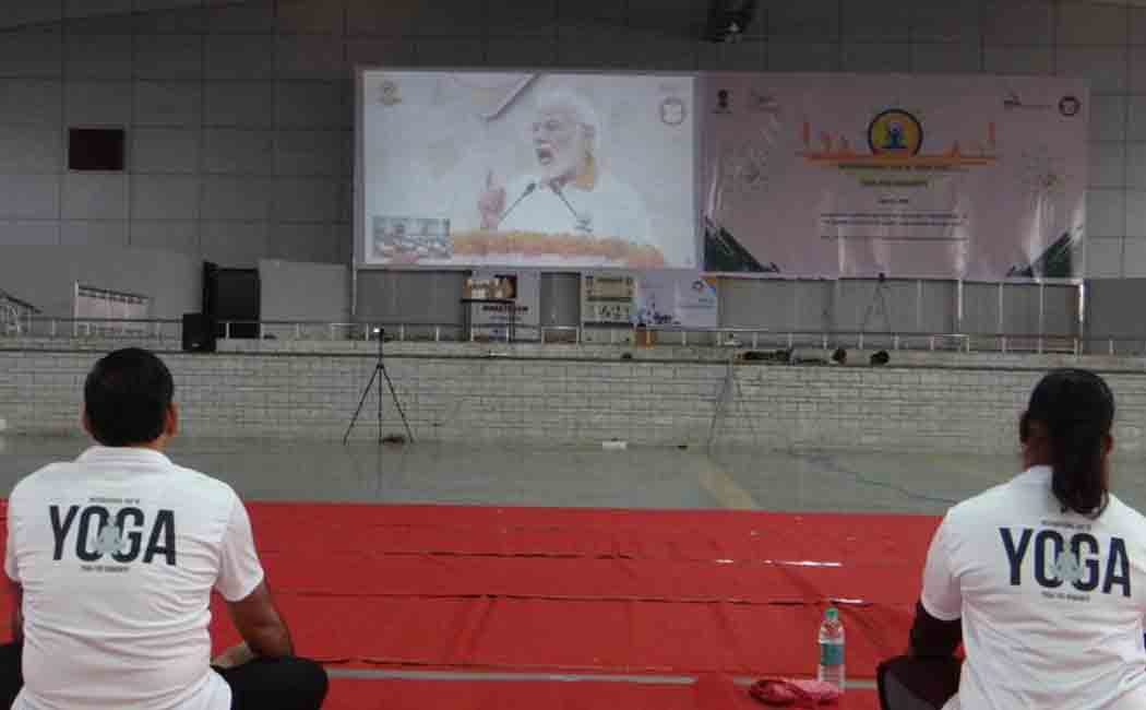 YogaYoga program at Trichy National College of Technology! program at Trichy National College of Technology!