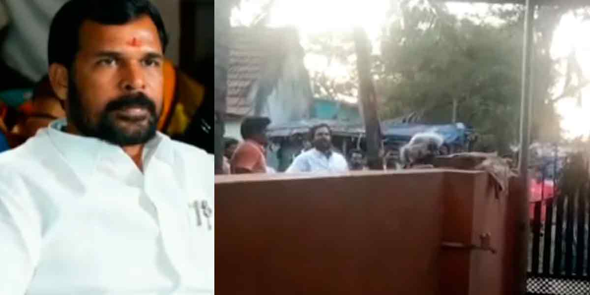 AIADMK executive who attacked his own party members; Police case