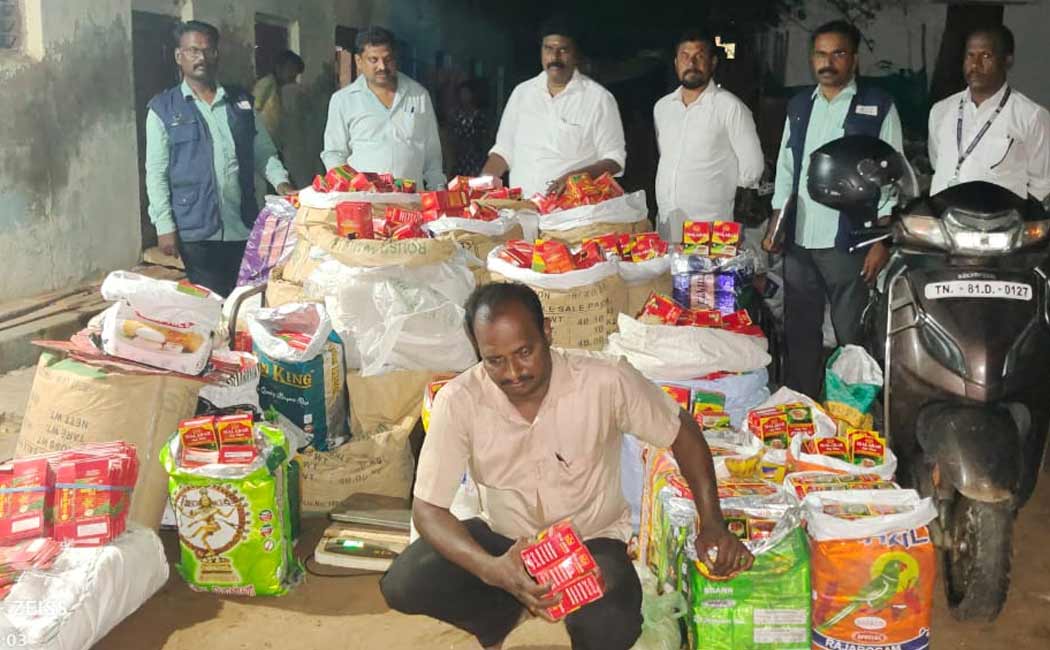 550 kg adulterated tea powder seized in Trichy