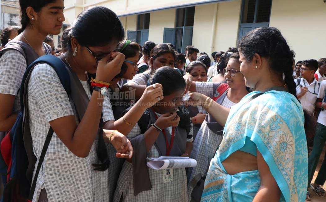 Students went to exam hall with teachers blessing