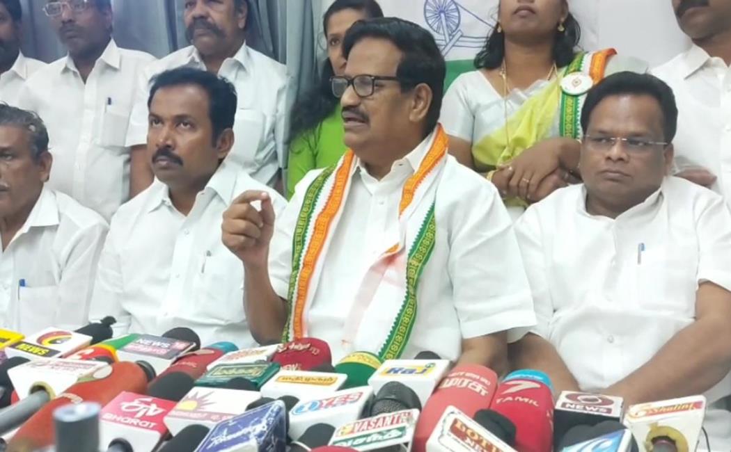 Congress tamilnadu leader Ks alagiri press meet