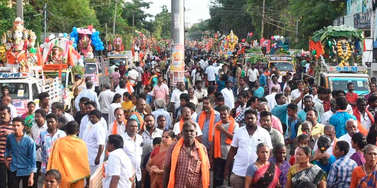 Ganesha Statue Dissolving Procession; 500 police in Erode metropolitan area