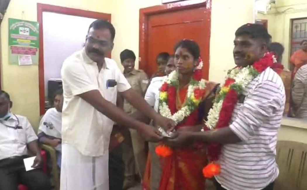 Baby shower ceremony at the police station