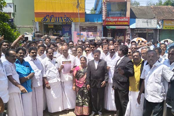 AIADMK MLA files complaint against Minister T.R.B. Rajaa