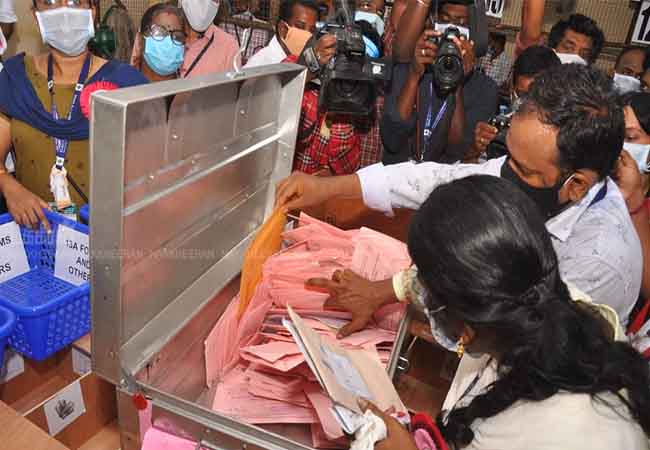 tn assembly election results leading of the parties