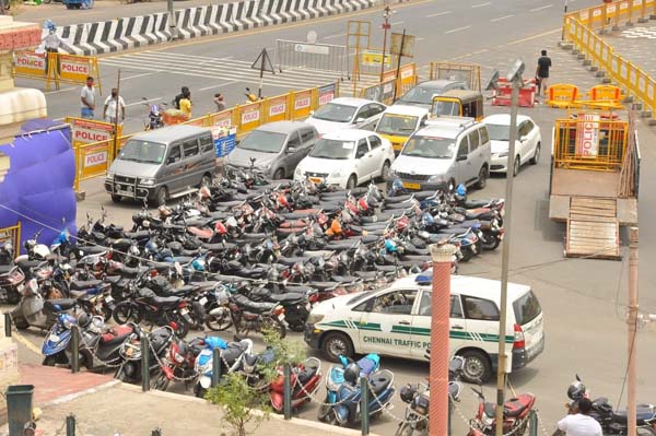 chennai police Vehicles seized