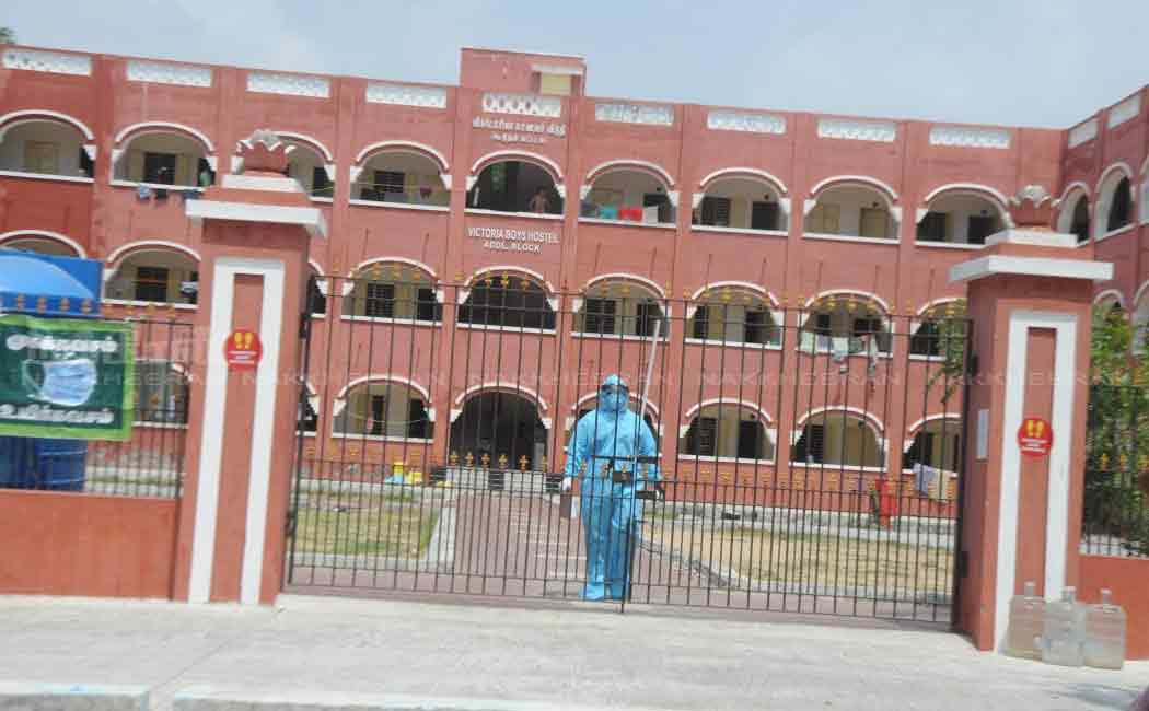 Disinfectant sprayer for Victoria Hall dormitory