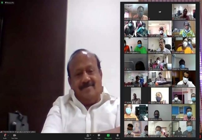 video conference meeting tamilnadu minister