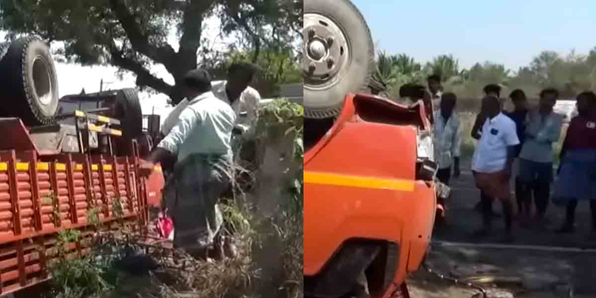 4 people lost in an accident in a cargo van when they were going to give didi