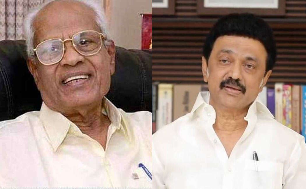 cm mk stalin condolence message for auroordas passed away