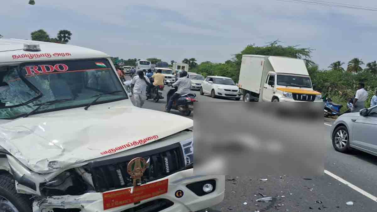 vehicle collided with an accident; Tragedy of two victims