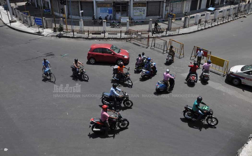 lockdown chennai roads