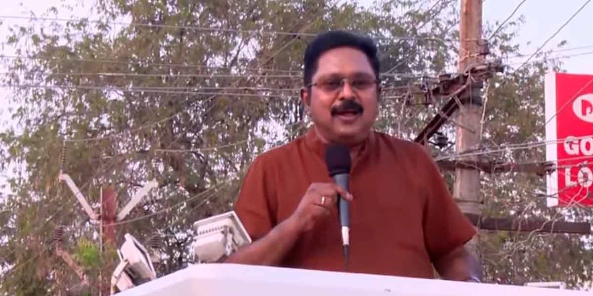 'Ask who is your prime ministerial candidate?'-TTV Dinakaran speech