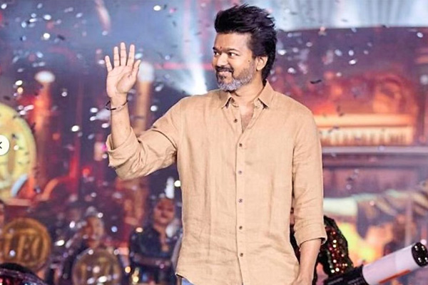 vijay tvk members asked security for the partys flag introducing event.