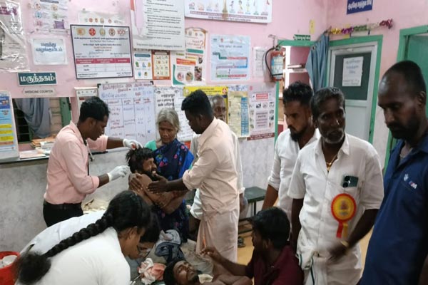 clash between two parties more than 10 injured Temple procession in pudukottai