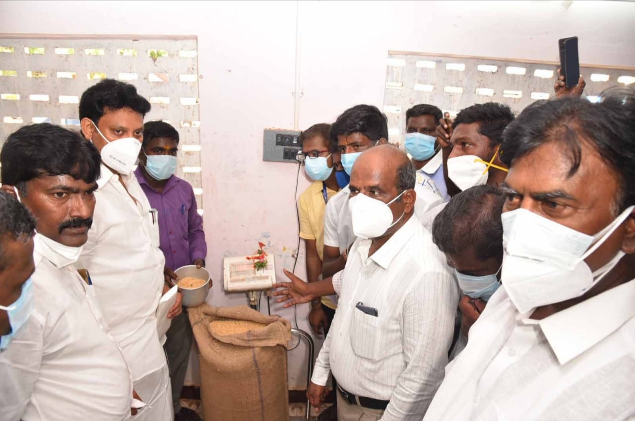 New paddy procurement center in Suriyur - Minister Anbil Mahesh has opened !