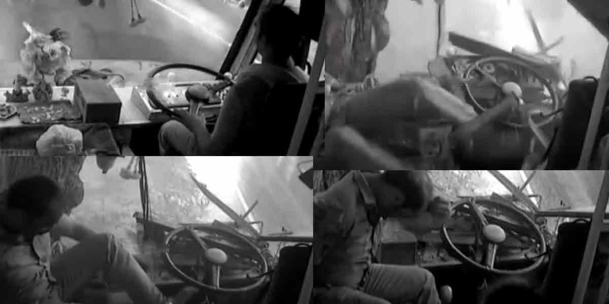 Private bus Incident ... Terrifying CCTV footage!