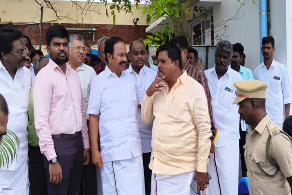 Tourism Minister Rajendran inspects Pichavaram