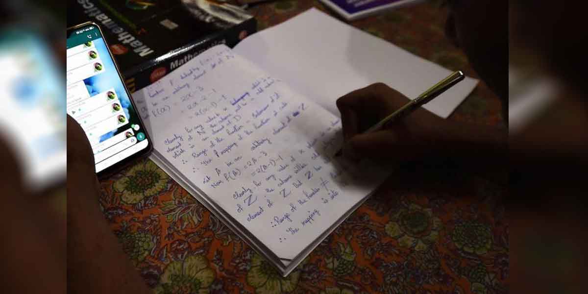 Unit exam on WhatsApp ... School Education Order!