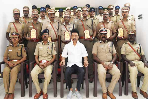 cm MK Stalin Praise for Namakkal District Police