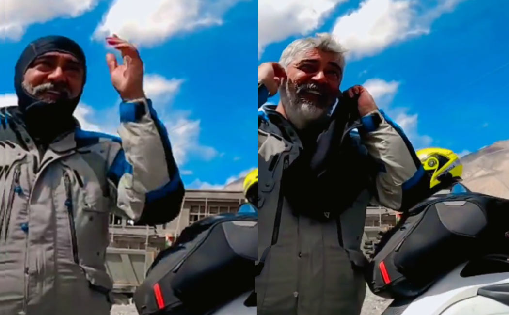 ajith bike trip video goes viral