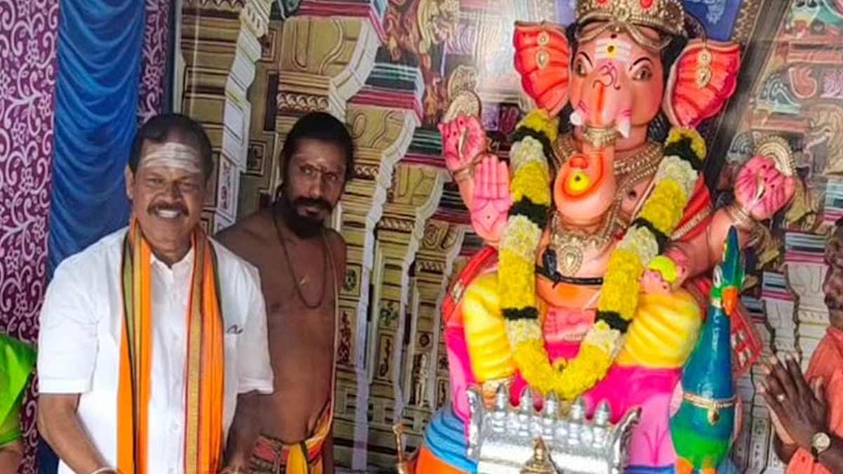 'Twin pillaiyar in the Vijay Party flag' - Arjun Sampath