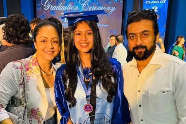 jyothika feels proud regards his daughter diya finish his school graduation