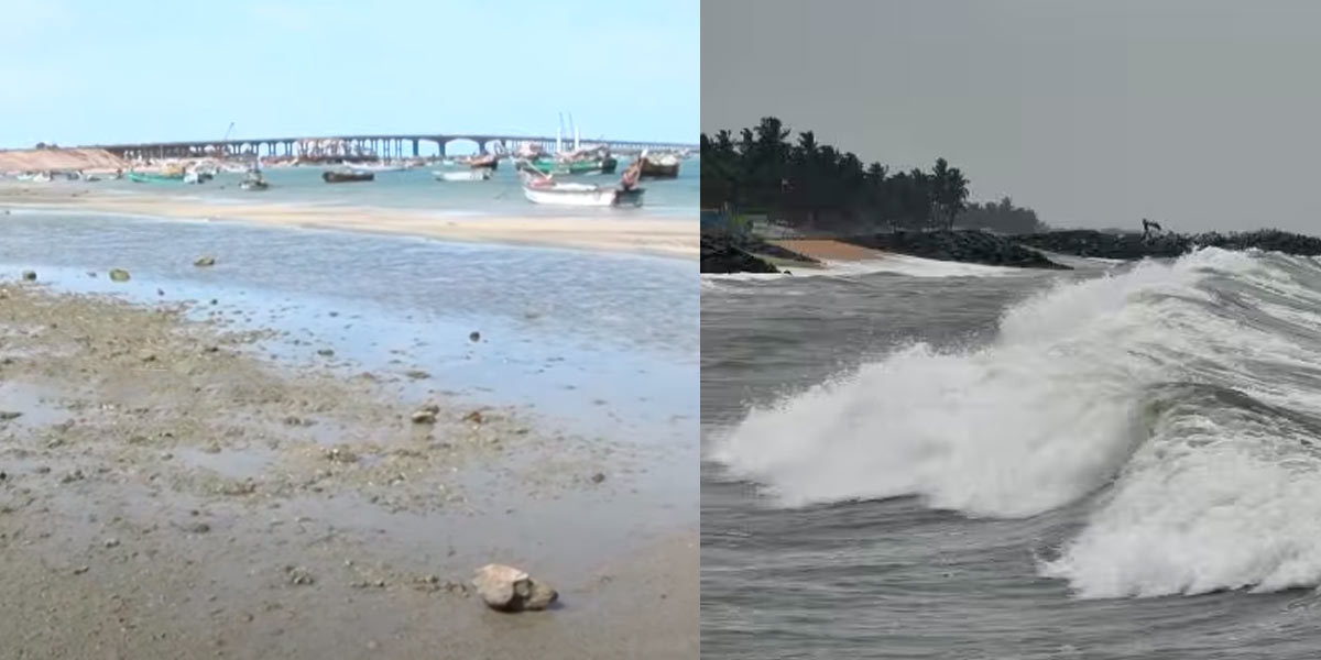The absorbed sea in Rameswaram