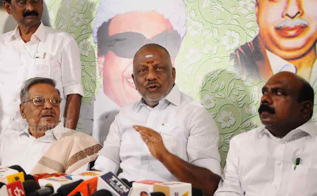 o panneerselvam press meet in chennai
