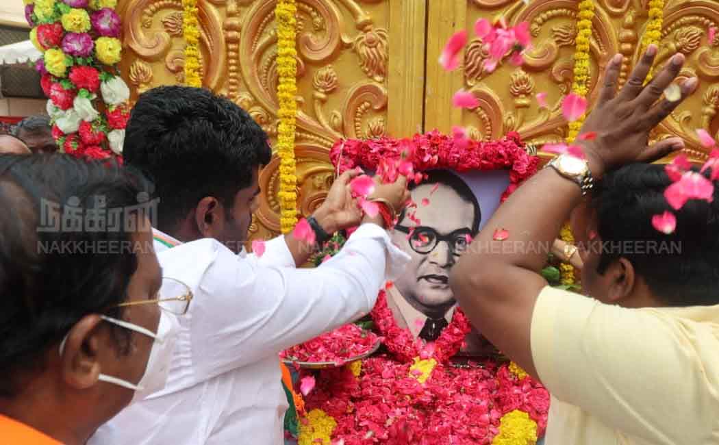 Annamalai pays homage to Dr Ambedkar