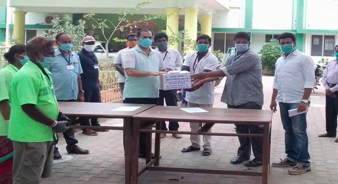 Immunization tablet for municipal employees of Cuddalore district!
