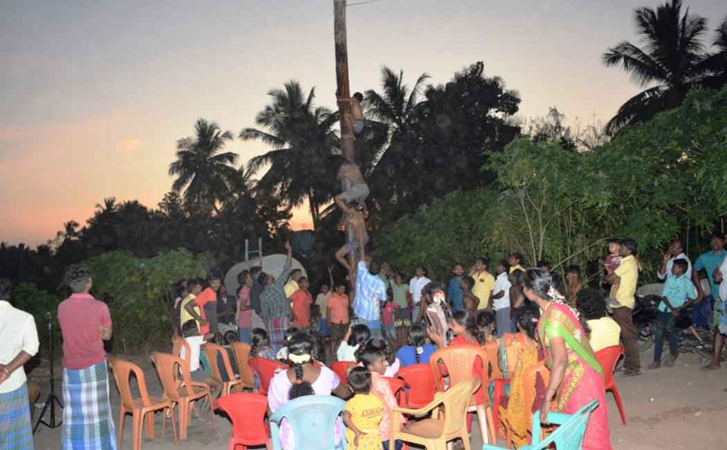 Women who lifted the stone! Pongal celebration