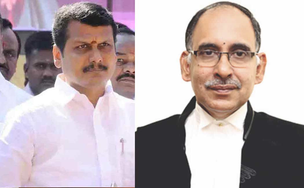 2 judge bench to give final verdict in Senthil Balaji case Justice C.V. Karthikeyan