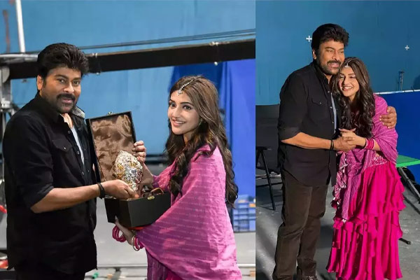 sree leela meets chiranjeevi