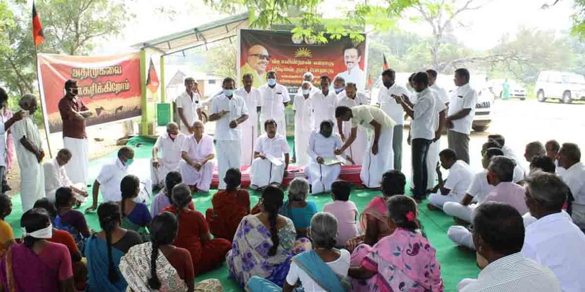 DMK held village council meetings in Erode!