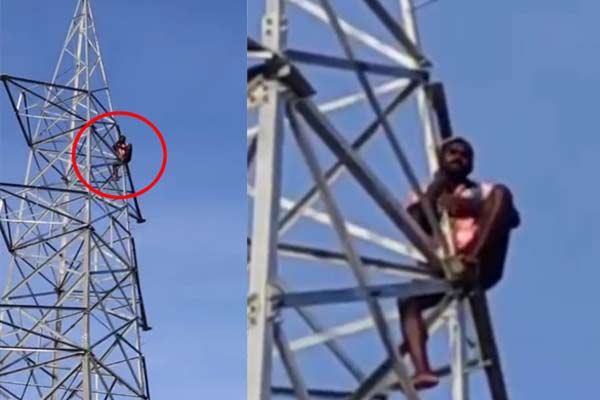Farmers struggle against construction high-voltage tower Kayathar taluk